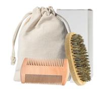 Pratico set di manutenzione della barba per gli uomini Preciso Forbice Styling Spazzola Pieghevole Pettine Barba Cura Tool Set