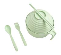 Pratico set fornello ramen microonde con braciole completo di coperchio ciotola