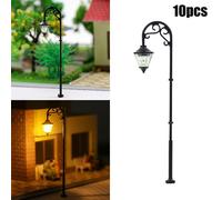 Pratico set lanterne parco modellismo lampade bonsai luce calibro H0 3V