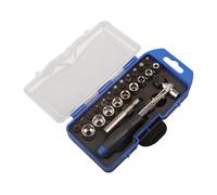 Pratico Set Mini Punte a Cricchetto per Riparazioni 23pz/set Prese Cacciavite