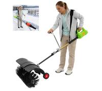 Pratico soffiatore elettrico e aspirapolvere per foglie, spazzaneve elettrico 2 in 1 con ruote e sacchetto per la polvere - Versatile per cortile, terrazza, passerella, garage - potente e leggero