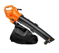 Pratico soffiatore elettrico per foglie, 3 in 1, mulcher sottovuoto da giardino 3000 W e 167 mph velocità del vento, con grande sacchetto di raccolta da 35 litri, cavo da 10 m, collettore di foglie