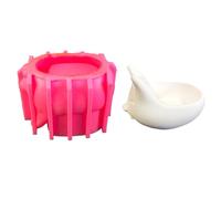 Pratico stampo in silicone per riporre oggetti per animali domestici, contenitore versatile in resina silicone flessibile per gli effetti personali del cane, perfetto organizer per alimenti e dolcetti