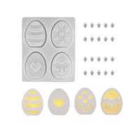 Pratico stampo per uovo in silicone per scatola in resina epossidica, porta candele e accessori artigianali, personalizza il portacandele