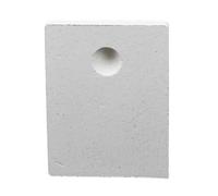 Pratico strumento per gioielli in argilla refrattaria professionale per la creazione di gioielli in pietra refrattaria con foro rotondo per lavori di precisione Lavorazione dei metalli FireBrick