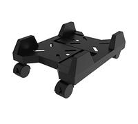 Pratico Supporto CPU Mobile, da Pavimento Tower for PC Desktop con Ruote, Carrello porta Larghezza Regolabile 4 girevoli for la Maggior Parte dei Gioco(Nero)