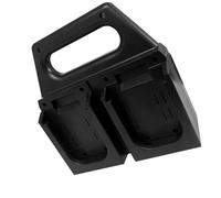Pratico supporto per batterie da 18 V, robusto scaffale organizza 4/6 celle, design salvaspazio sicuro per batterie agli ioni