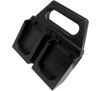 Pratico supporto per batterie da 18 V, robusto scaffale organizza 4/6 celle, design salvaspazio sicuro per batterie agli ioni