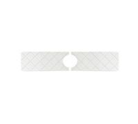 Pratico tappetino per rubinetto in terra di diatomee per spazi sicuri e puliti del lavandino (bianco, 40 x 10 cm)