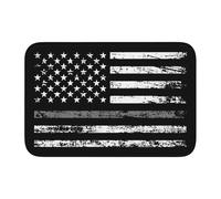 Pratico Tappeto d'Ingresso Thin Gray Line USA Flag Soft Cozy Absorbent Tappeti barriera Tappetino per piedi 40×60cm per Cucina,Porta d'Ingresso,Corridoio