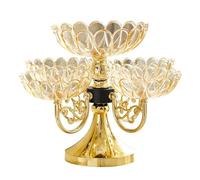 Pratico vassoio rotante da cucina girevole a 360 gradi con più livelli per snack ciotola salvaspazio piatto di frutta per uso quotidiano Supporto per dolcetti