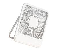 Pratico ventilatore da tavolo alimentato tramite USB con operazioni silenziose Ventola di raffreddamento ad aria ricaricabile Struttura ABS per ufficio o soluzione di raffreddamento per ufficio da