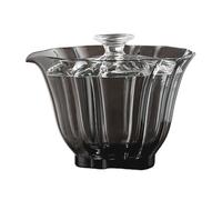Pratico vetro Tureen Glass Gaiwan Home Teas Brewing Tool Glass Texture adatto per osservare foglie di tè srotolamento