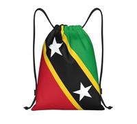 Pratico Zaino Sportivo Cute St Kitts And Nevis Flag Unisex Zaino Regolabile 36x42cm per Escursioni,Uso Quotidiano,Camping