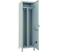Pratiko Armadietto Spogliatoio Armadio Sporco Pulito in Acciaio cm 50x50x175 h colore Grigio - 071KS1180X
