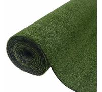 Prato artificiale, altezza pelo 7-9 mm, 1 x 25 m, verde, materiale PP resistente ai raggi UV, resistente alle intemperie, facile da pulire, ideale per giardino, terrazza, balcone, decorazione per