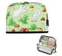 Prato Coniglio Verde Matite Sacchetto Cerniera Astuccio Grande Matita Borse di Stoccaggio Aula Penna Bag Ragazzi Personalizzato Bambini Cancelleria Ritorno a Scuola Forn