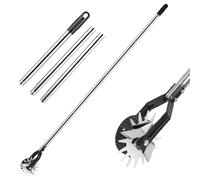 Prato Edger, Manuale Rotativo Ruota Laterale da 47/63 Pollici, Realizzato in Acciaio Inossidabile per Resistenza alla Ruggine, con Lama di Acciaio; Staccabile per Una Facile Conservazione 47in