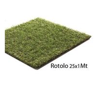 Prato Finto Rotolo 25x1 Metri 20 mm Erba FInta Moquette Manto Pronto Sintetico