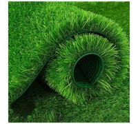 Prato In Plastica, Tappeto Erboso Sintetico, Tappeto In Erba Artificiale, Ad Alta Densità, 40 Mm, Altezza Prato, Permeabile All'acqua, Rotolo Con Funzione Di Drenaggio, (Size:100 x 500 cm,Color:Green)