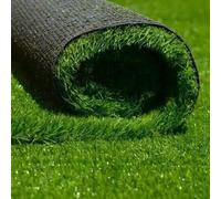 Prato Sintetico 47 mm, Erba Finta Alta Qualità Effetto Naturale, Tappeto Erboso per Giardino, Terrazzo, Esterno - Bassa manutenzione e Drenante Altezza 47 mm, Larghezza 1 metro e lunghezza 5 metri