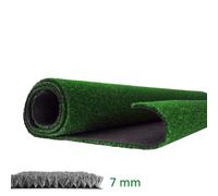 Prato sintetico 7 mm erba finta artificiale calpestabile tappeto verde larg. 1 m