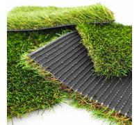 Prato Sintetico Erba Tappeto Manto Giardino Colore 4 Sfumature Effetto naturale Altezza 20mm 30mm 40mm 50mm Anti UV Atossico Drenante Varie misure (Campione a scelta)