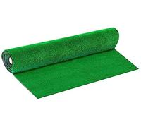 Prato Sintetico Manto Erboso Rotolo Erba Artificiale 7 mm Realistica Giardino Tappeto Erboso Sintetico Anti UV Atossico Drenante Ideale per Viali Piscina Terrazzo Aree Giochi (1 x 20 mt (20 mq))