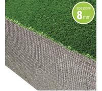 PRATO SINTETICO 8mm FINTA ERBA ESTERNO GIARDINO TAPPETO 2x25mt