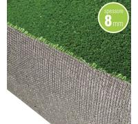 PRATO SINTETICO 8mm FINTA ERBA ESTERNO GIARDINO TAPPETO 2x25mt