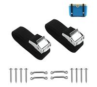 PRATYAHARA Cinghie di fissaggio della batteria Cinghie di fissaggio della batteria Kit cinghie con fibbia a camma in acciaio inossidabile Cinghie per scatola batteria