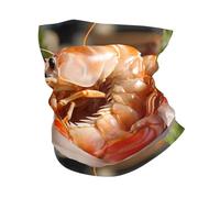 Prawns Printed Ghetta da Collo Elastico Headwrap Multiuso Sciarpa A Mezza Faccia per Sports Estivo Versatili Passamontagna