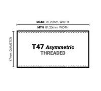 Praxis Movimento Centrale Ceramic M30-thru-t47 Asymmetric Black