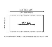 Praxis Movimento Centrale Ceramic M30-thru-t47 External Black