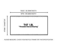 Praxis Movimento Centrale Ceramic M30-thru-t47 Internal Black