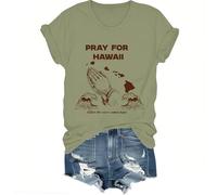 Pray for Hawaii After The Wave Comes Hope Shirt, maglietta di avvertimento orologio tsunami, camicie dopo l'onda arriva speranza, Verde, XL