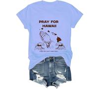 Pray for Hawaii After The Wave Comes Hope Shirt, maglietta di avvertimento orologio tsunami, camicie dopo l'onda arriva speranza, Blu Carolina, XL