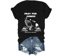 Pray for Hawaii After The Wave Comes Hope Shirt, maglietta di avvertimento orologio tsunami, camicie dopo l'onda arriva speranza, Nero , XL