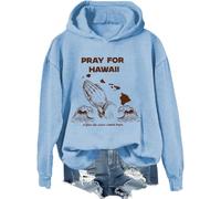 Pray For Hawaii After The Wave Comes Hope Sweatshirt, maglietta di avvertimento orologio tsunami, camicie dopo l'onda arriva speranza, azzurro cielo., S