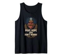 Pray Hope Dont Worry Abbigliamento Vintage da Uomo Canotta