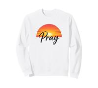 Pray Sunset Inspirational Religious Christian Faith Felpa