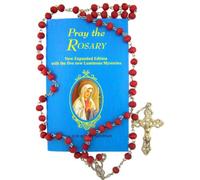 "Pray the Rosary" - Libretto con rosario profumato di rosa, 45 cm
