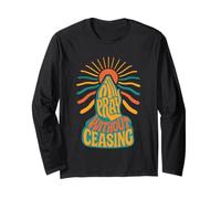 Pray Without Ceasing 1 Tessalonicesi 5:17 Retro Christian Maglia a Manica