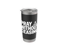 Pray Without Ceasing Bicchiere termico in acciaio inox doppia parete