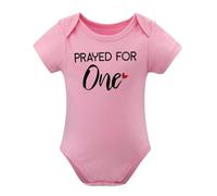 Prayed One Blessed Two Twin Outfits For Boy And Girl Newborn Twins Baby Items Must Haves Body, Stile rosa, 9 mesi