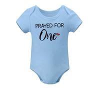 Prayed One Blessed Two Twin Outfits For Boy And Girl Newborn Twins Baby Items Must Haves Body, Stile blu cielo, 6 mesi