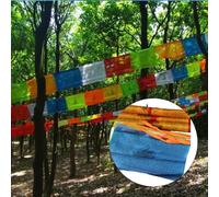 Prayer Flags | 20 Pieces Tibetan Zen Banner | 10x6 Inch Sacred Buddhist Wall Decor for Indoors Outdoors Meditation Yoga Peaceful Home Spiritual Decoration