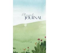 Prayer Journal - 5x8 - 100 Blank Pages for Church Notes, Bible Study, Devotional, Worship - Bright Green Hillside Design