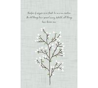 Prayer Journal with Scripture for Women 'Therefore if anyone is in Christ, he is a new creation. The old things have passed away. Behold, all things ... Notebook with Bible Verses | 128 lined pages