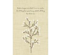 Prayer Journal with Scripture for Women 'Therefore if anyone is in Christ, he is a new creation. The old things have passed away. Behold, all things ... Notebook with Bible Verses | 128 lined pages